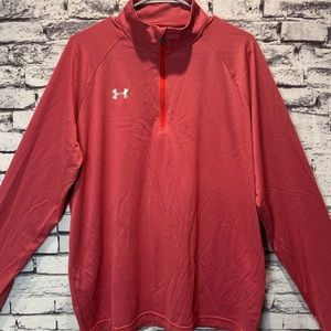 Mens XL Under Armour 1/4 Zip Pull Over (Heathear)
